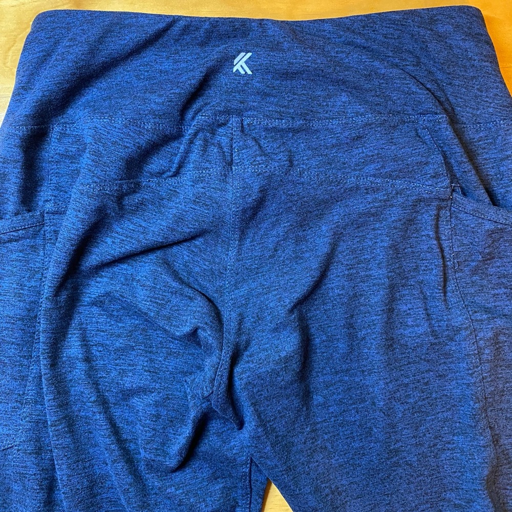 full leggings navy blue marled w pockets